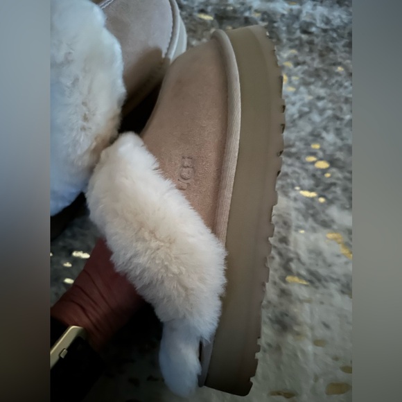 UGG slide on platform slippers shoes womens 7 new - Picture 5 of 6
